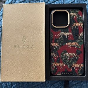 Red Leopard Print Phone Case